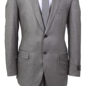 Classic Gray Two Button Regular Fit Wool Suit