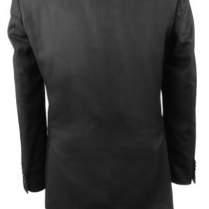 Black Two Button Regular Fit Suit Back
