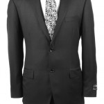Black Two Button Regular Fit Suit