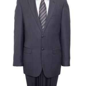 Grey Two Button Modern Fit Wool Suit