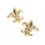 Gold Fleur-de-Lis Cuff Links