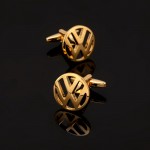 Gold VW Volkswagen Logo Cuff Links