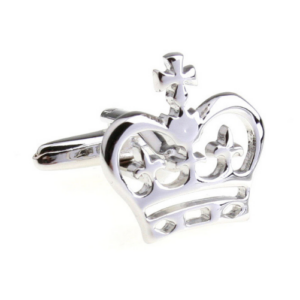 Silver Airplane Cuff Links