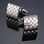 Silver Little Squares Cuff Links