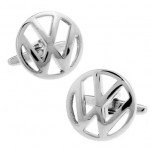 Silver VW Volkswagen Logo Cuff Links