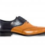 Moretti Two Tone Oxfords Cognac and Black-0