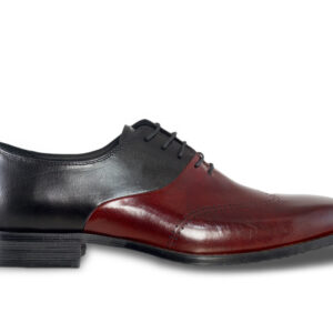 Moretti Two Tone Oxfords Black and Burgundy-0