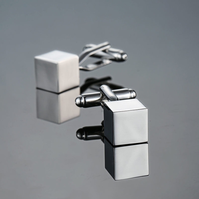 Metal Cube Cuff Links