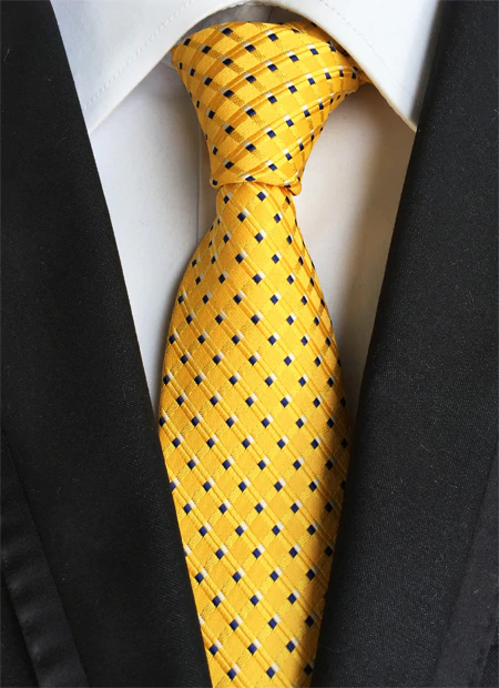 Yellow Tie with Squares Yellow Tie with Squares