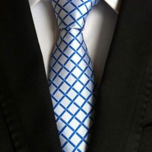 Blue Diagonal Boxes Tie