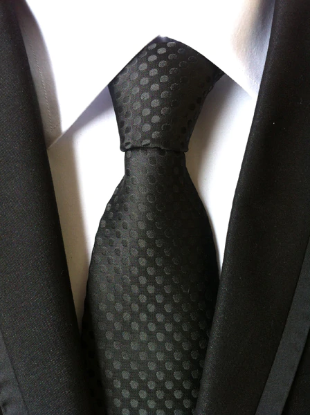 Black Dots on Black Tie Black Dots on Black Tie