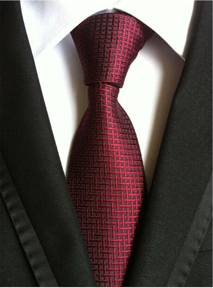 Dark Red Patterned Tie Dark Red Patterned Tie