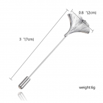 Siver Ginko Leaf Lapel Pin