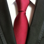 Red Diagonal Stripe Pattern Tie