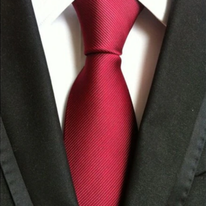 Red Diagonal Stripe Pattern Tie